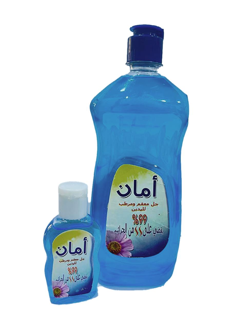 جل معقم ومرطب اليدين امان 500 مل *10